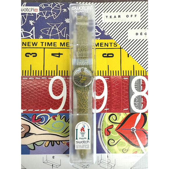 Swatch watch TAI SUN GG133 1995 Standard Gents New Old Stock - Picture 4 of 6